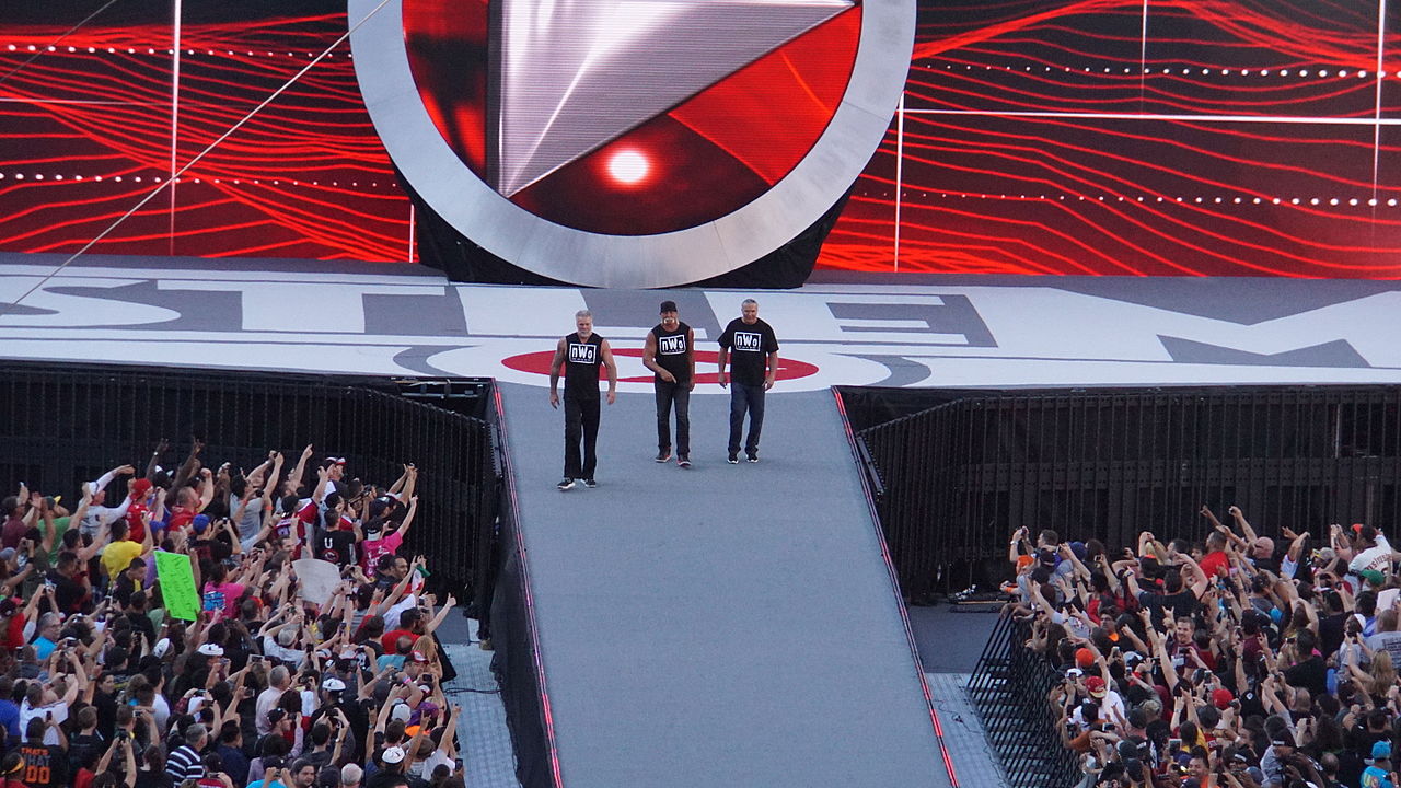 Kevin Nash 3 Kevin Nash standing at ringside during WrestleMania 31