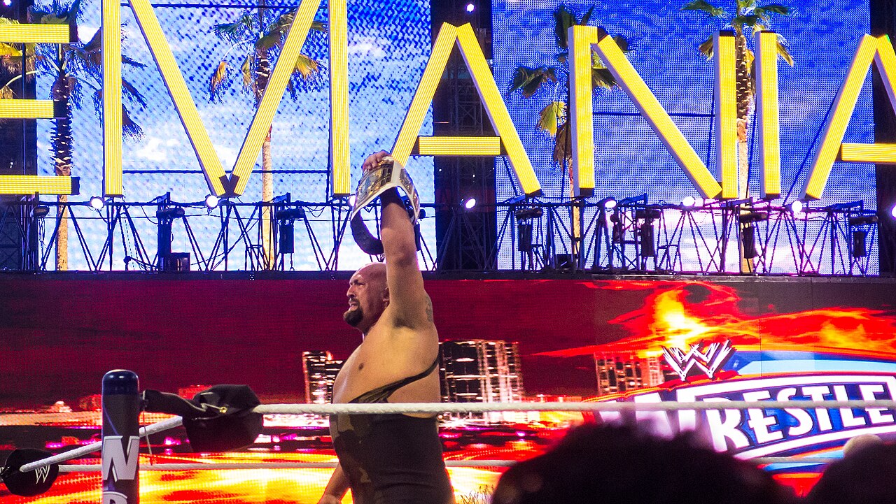 Big Show celebrating at WrestleMania XXVIII